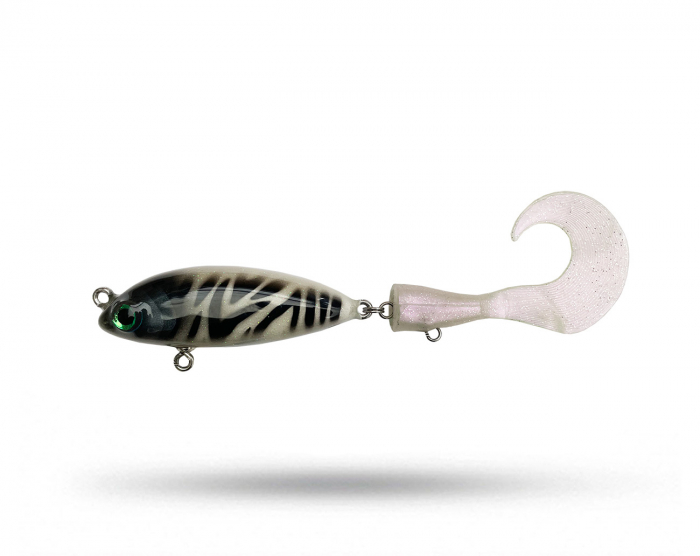 Fazz Bait Tail V2 - White Tiger i gruppen Fiskedrag / Tailbeten hos Örebro Fiske & Outdoor AB (Fazz Tail White T)